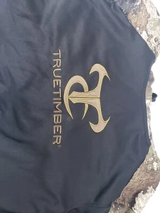 True Timber Men's Performance Logo Camo Hoodie Sweatshirt Black Size Medium - Picture 1 of 12