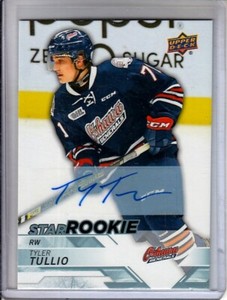 2018-19 Upper Deck CHL Autographs #344 Tyler Tullio STAR ROOKIES AUTO RC