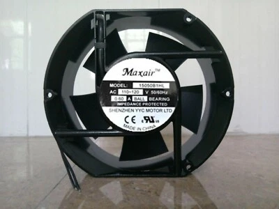 1 PCS Maxair Fan  BT15050B1HL AC110-120V  17251  17cm 2 wire Aluminum frame fan - Image 1 of 2