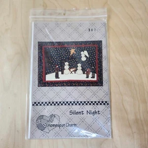 Homespun Charm Silent Night #107 Quilt Pattern Christmas Snowman Nativity - Picture 1 of 3