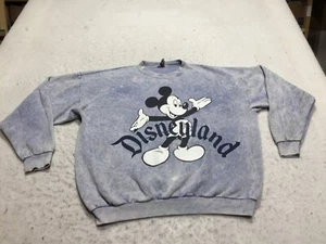 VTG Disney Designs Sweatshirt Womens 3XL Blue Dyed "One Size Fits All" Spell - Picture 1 of 12