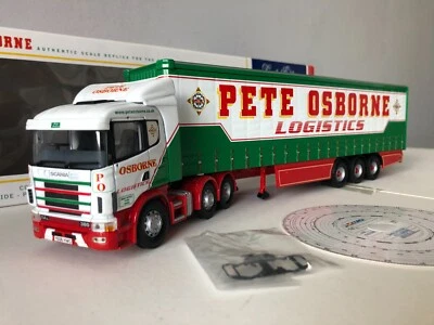 Corgi CC12207 Scania curtainside Petre Osbourne 1.50 scale (used) - Image 1 of 4