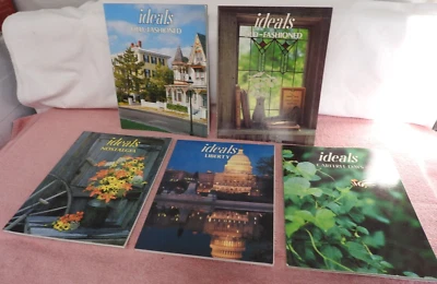 5 Vtg IDEALS MAGAZINES - Poetry Stories-Old-Fashioned, Nostalgia, Liberty  - c Foto 1 de 4