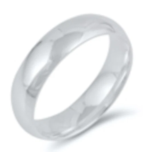 New Solid 925 Sterling Silver 5mm Wedding Band Ring size 8 For Men or Women USA - Image 1 of 1