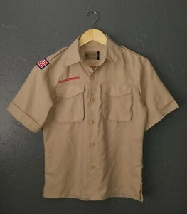 Boy Scouts VENTED Uniform Shirt BSA Microfiber Quick Dry Polyester Youth MD - Picture 1 of 5