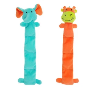 Hundespielzeug Safari Quietschermatte Freunde Füllung Freier Körper 13,5" lang Figur wählbar - Bild 1 von 9