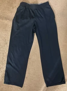 Men Under Armour Work-Out Solid Black Pants Size XL - Picture 1 of 6
