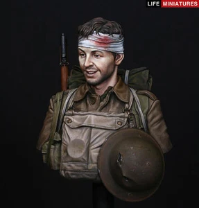 Life Miniatures 1/10 Retreat to Victory LM-B014 Unpainted Resin Bust * - Picture 1 of 2