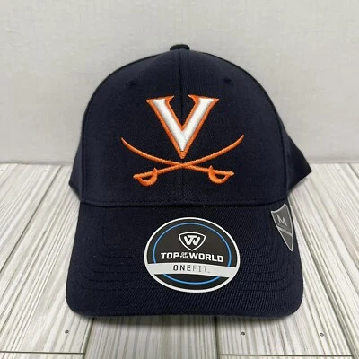 Virginia Cavaliers Hat Cap Size Memory Fit One Size Fitted Mens College NCAA - Image 1 of 4