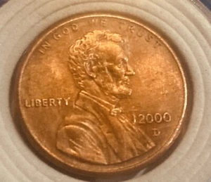 2000 D Lincoln Penny 12000 Mint Year Error Ocs Dds Multiple Errors AM 1of A Kind - Picture 1 of 16