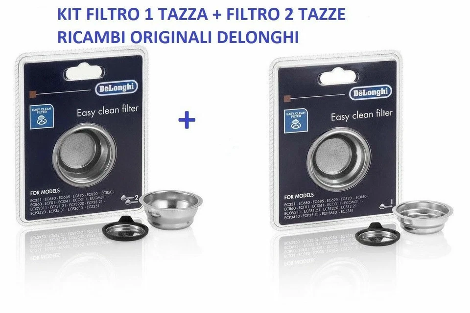 DE'LONGHI DELONGHI Filtro Crema 2 + 1 Tazza Macchina Caffè EC820.B EC680 DEDICA ICONA