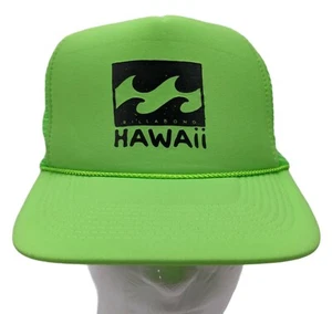 BILLABONG Vintage Rare HAWAII NEON Trucker Snapback Otto HAT CAP Foam Front - Picture 1 of 7