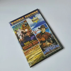 Double Feature Western DVD Sealed Whistling Skull & Hooded Horseman - Imagen 1 de 2