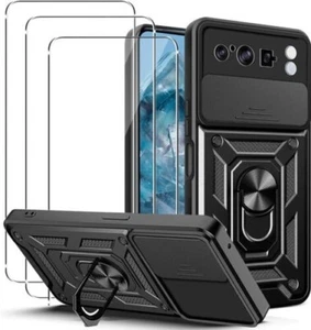 Pour Google Pixel 8 Pro Étui,Bague Support Antichoc Étui Téléphone & Écran Verre - Photo 1 sur 16