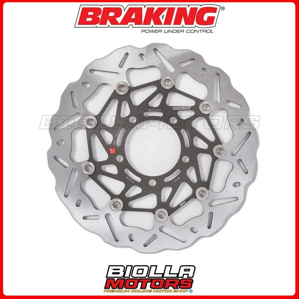 WK122R DISCO FRENO ANTERIORE DX BRAKING TRIUMPH STREET TRIPLE R 675 2015 - WAVE  Foto 1 de 4