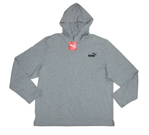 Puma Essential Long Sleeve Jersey Knit Lightweight Men's Hoodie XL NWT Grey - Picture 1 of 2