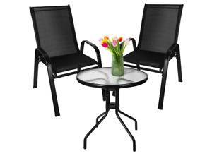 Gardlov Garten Sitzgruppe 2 Stühle Tisch 2 Personen Balkon Gartengarnitur 20707
