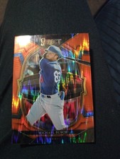 2023 Panini Select Baseball Micheal Busch Orange Flash Prism
