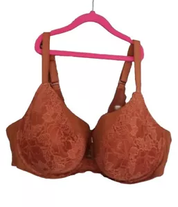 Auden Brown Lace Adjustable Strap Balconette Bra w/ lace 34DDD - Picture 1 of 4