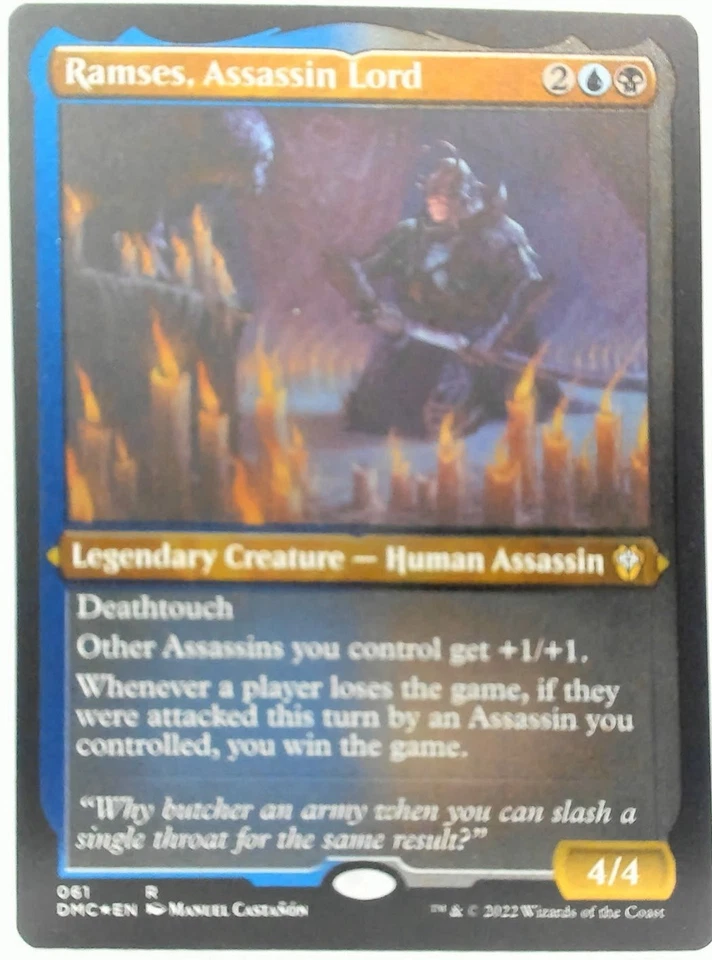 Ramses, Assassin Lord Rare #61 Textured & Etched Foil Dominaria United Commander - Image 1 of 1