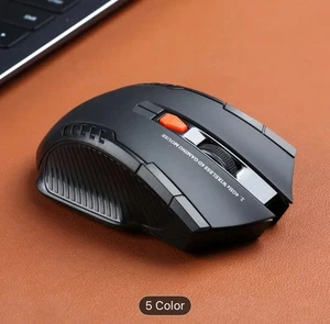 Pc Gaming Scroll Mice Optical Wireless Mouse Laptop Cordless Usb Computer 2.4GHz - Picture 1 of 6