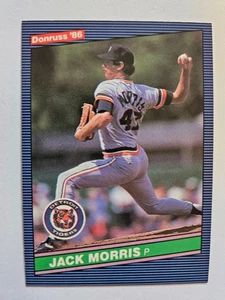 Donruss Jack Morris 1986 #105 casi nuevo - Imagen 1 de 1