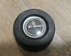 1976-1980 Jeep CJ7 Steering Wheel Horn Button Cherokee Wagoneer AMC OEM Black - Picture 1 of 16