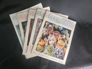 Vintage Sheet Music Magazine For Piano & Guitar 5 Issues From 1982  - Picture 1 of 11
