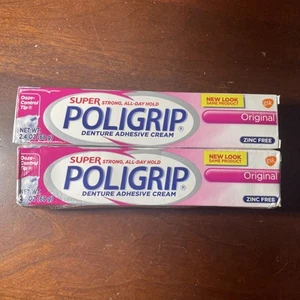 Super POLIGRIP Original Prothesen Haftcreme 2,4 Oz. - 2er Pack - Bild 1 von 4