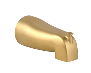 Slip-On Tub Diverter Spout in Satin Gold Design House - Picture 1 of 7