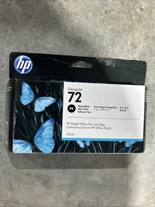 NEW Genuine HP DesignJet 72 130 ml Photo Black Ink Cartridge C9370A Sealed Exprd - Picture 1 of 7
