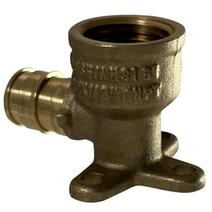 25 Stck. passend 1/2 Pex A x 1/2 weiblicher Ellenbogen mit Ohrhänger, Erweiterung weibliches Ohr - Bild 1 von 8