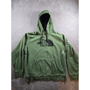 The North Face Felpa con Cappuccio Uomo Grande Verde Pullover Pile *Leggi - Foto 1 di 12