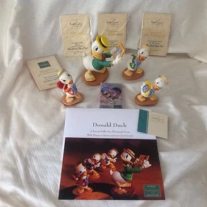 WDCC Disney Paperino Ducks Mr. DUCK STEPS OUT Set di 4 statuette nuove con scatola con/COA+EXTRA - Foto 1 di 6