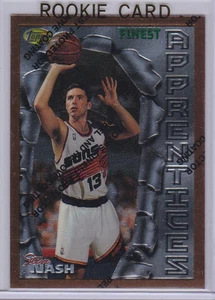 STEVE NASH Topps Finest 1996 RC Phoenix Suns ROOKIE CARD Basketball FUTURE HOFer - Picture 1 of 2