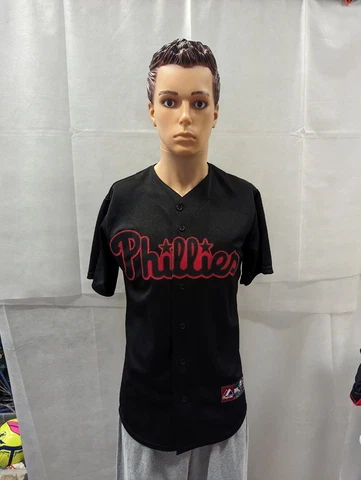 Retro Philadelphia Phillies Blackout Ryan Howard Majestic Jersey S MLB Cover