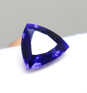 8 ct Trillion Cut Certified Rare Lustrous Blue Tanzanite Loose AAA+ Gemstone - Picture 1 of 6
