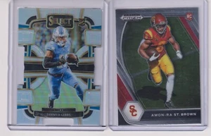 🔥 Jahmyr Gibbs Die-Cut Silver RC + Amon-Ra St. Brown Rookie Lot Detroit Lions! - Bild 1 von 2