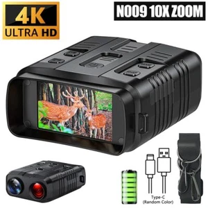 10X Zoom Digital Night Vision Binoculars Device 4K Infrared Night Vision Goggles - Picture 1 of 6