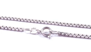 Collar Caja Eslabón Plata de Ley 925 8.4g 24 Pulgadas - Imagen 1 de 6