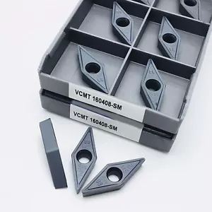 10 Stück VCMT160408-SM 907 VCMT332-SM CNC Hartmetall Wendeplatte für SVJCR - Bild 1 von 4