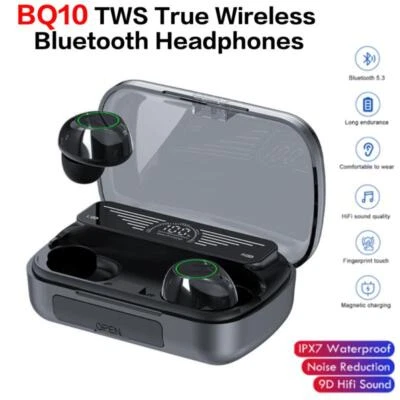 Para iPhone 14/13 Pro Plus Auriculares Bluetooth Auriculares Intrauditivos Banco de Energía  Foto 1 de 4