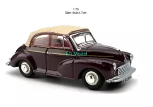 BN 1:76 Marrone Morris Modellino Classico Vintage Auto in Metallo pressofuso - Foto 1 di 4