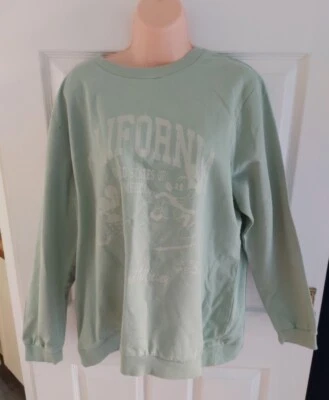 Disney TU Size UK 18 Light Pastel Green Long Sleeve Round Neck Jumper Top - Image 1 of 4