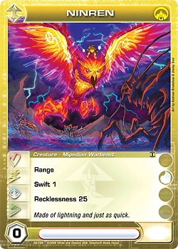 Chaotic Ninren 68/200 AU 1st Edition Foil Rare Min Energy - Image 1 of 1