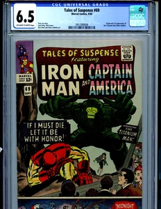Tales of Suspense #69 CGC 6.5 1965 Marvel 1st Titanium Man Amricons K10 - Picture 1 of 5