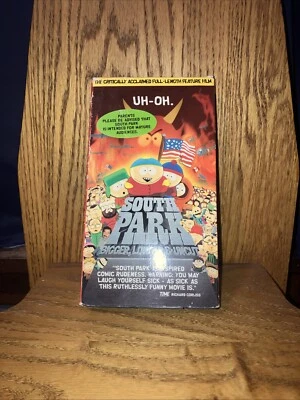 South Park - Bigger, Longer, & Uncut -VHS  1999 Rare Animated Blockbuster Copy - Image 1 of 4