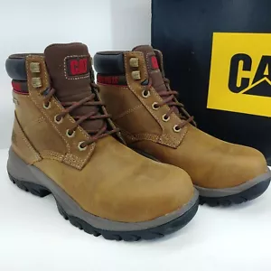 Cat Dryverse 6" Boots P74066 Women's Size 6.5 Brown Leather Waterproof SR EH - Picture 1 of 12