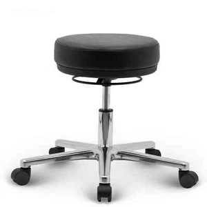VERSEE Liber Drehhocker Hocker Rollhocker Arbeitshocker Sitzhocker Echt-Leder - Bild 1 von 24
