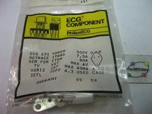 Rectificador controlado de silicio ECG231 Philips ECG SCR 500V 7,5A NTE231 - Número de lote antiguo 1 - Imagen 1 de 2